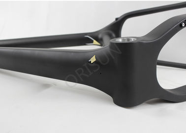 Carbon 26er Bike Frame , Snow / Fat Bike Frame Customized Painting Designs supplier