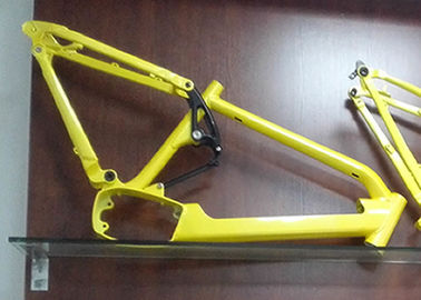 Electric Aluminum Full Suspension Frame , 27.5 Plus Motorized Bike Frame supplier