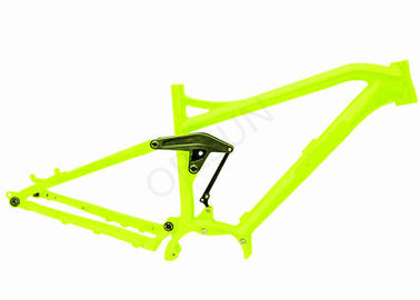 Electric Full Suspension Mtb Frame , 29er Mtb Bike Frames Mid - Drive Motor supplier