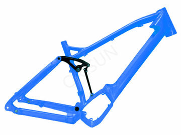 All Mountain Full Suspension Ebike Frame , Mid - Drive Electric Bicycle Frame supplier