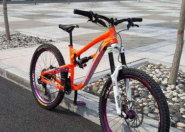 Full Suspension Enduro Aluminum Bike Frame Multi Color With Compatible Wheel supplier