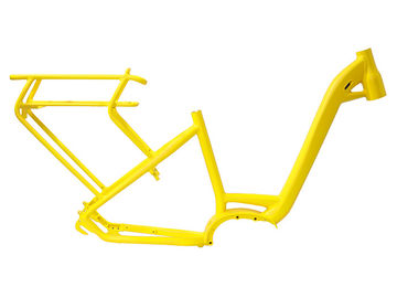 700c City Road Yellow Electric Bike Frame V Brake With Lithium Battery supplier