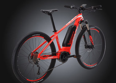 Aluminum 27.5 Electric Mountain Bike 11.6AH Black / Red Luxury Design supplier