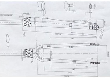 Single Shock 700c Custom Bike Forks Aluminum Alloy 6061 With Coil Spring supplier