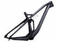 China Black Full Suspension Carbon Bike Frame 29er Lightweight Trail Riding Style exporter