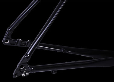 Black Flat Mount Road Bike Frame Aluminum Material For Offroad Racing supplier
