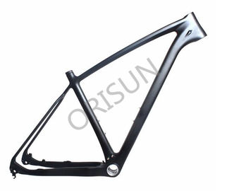 Matte Black Hardtail Carbon Bike Frame 142 X 12 Mm Thru - Axle Dropout supplier