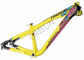 China Slope Freestyle Dirt Jump Bike Frame Yellow Color Trail / Am Riding Style exporter