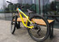 Slope Freestyle Dirt Jump Bike Frame Yellow Color Trail / Am Riding Style supplier
