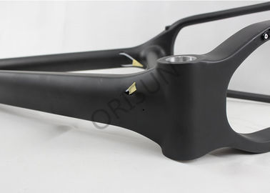 Black Carbon Fiber Custom Made Bike Frames Internal Cable Routing 26 Inch supplier