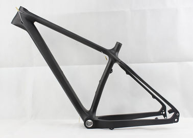 Black Carbon Fiber Custom Made Bike Frames Internal Cable Routing 26 Inch supplier