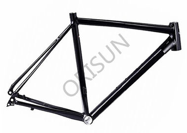 China Black Flat Mount Road Bike Frame Aluminum Material For Offroad Racing distributor